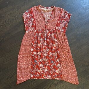 Knox Rose Target Floral Kimono Sleeve Dress M